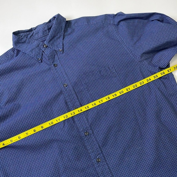 346 Brooks Brothers Men’s Blue Plaid Button Down Shirt Size XL Long Sleeves - Picture 9 of 14